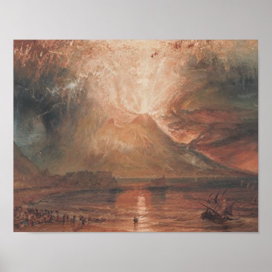 Joseph Mallord William Turner - Vesuvius Poster (Voorkant)