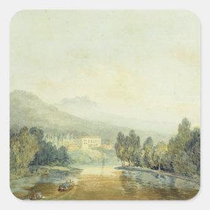 Joseph Mallord William Turner Villa Salviati on Vierkante Sticker