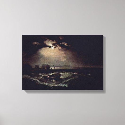 Joseph Mallord William Turner - vissers van het ze Canvas Afdruk (Voorkant)