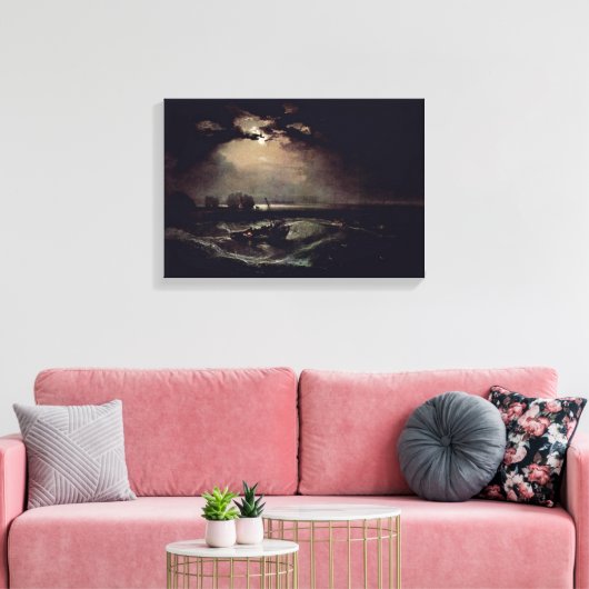 Joseph Mallord William Turner - vissers van het ze Canvas Afdruk (Insitu (Woonkamer))