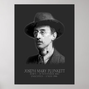 Joseph Mary Plunkett Pasen 1916 Ierse Republikein Poster