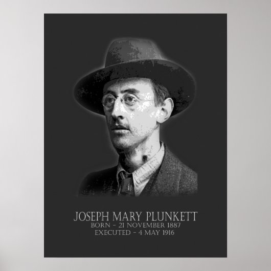 Joseph Mary Plunkett Pasen 1916 Ierse Republikein Poster (Voorkant)