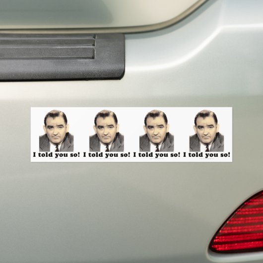 Joseph McCarthy Bumpersticker (Op auto)