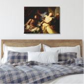 Joseph met Potiphar's vrouw Canvas Afdruk (Insitu (Slaapkamer))