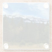 Joseph Mountain, Oregon Glazen Onderzetter (Achterkant)