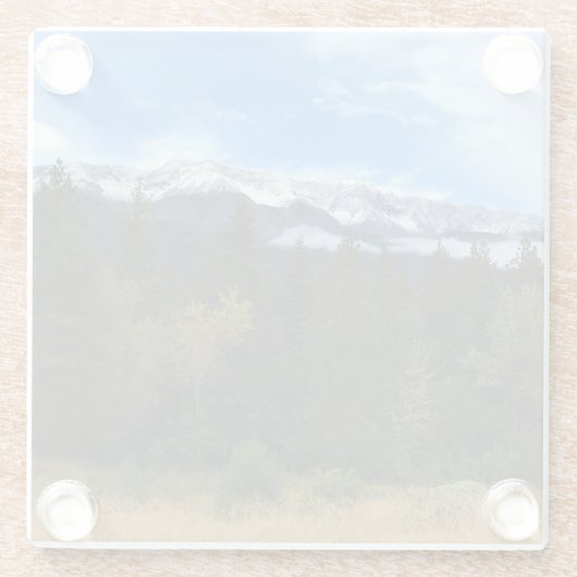 Joseph Mountain, Oregon Glazen Onderzetter (Achterkant)