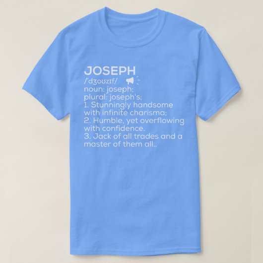 Joseph Naam Definitie Joseph Betekenis Joseph Naam T-shirt (Design voorkant)