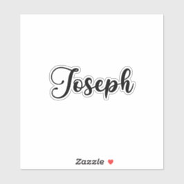 Joseph Name - Handgeschreven kalligrafie Sticker