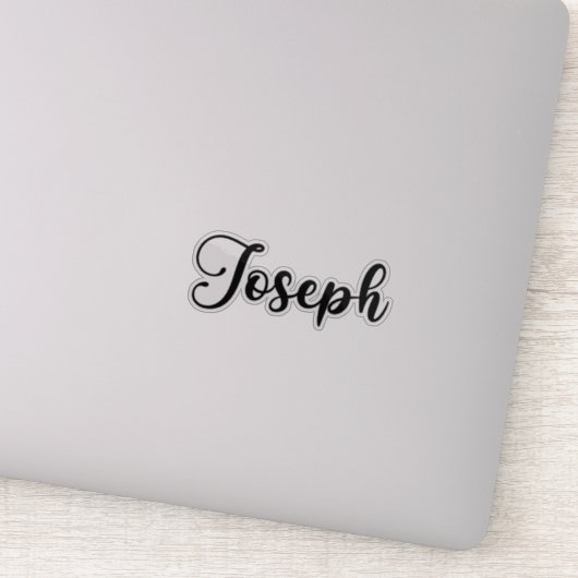 Joseph Name - Handgeschreven kalligrafie Sticker (Detail)