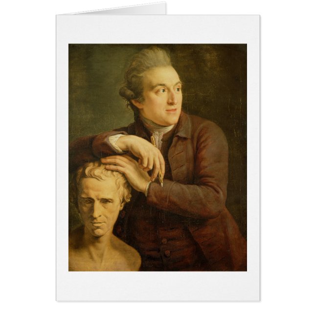 Joseph Nollekens (1737-1823) met zijn buste van La (Voorkant)