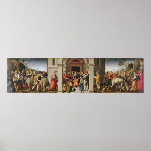 Joseph ontvangt zijn Brothers, c. 1515 Poster