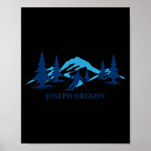 Joseph oregon skioord skiën skiër poster