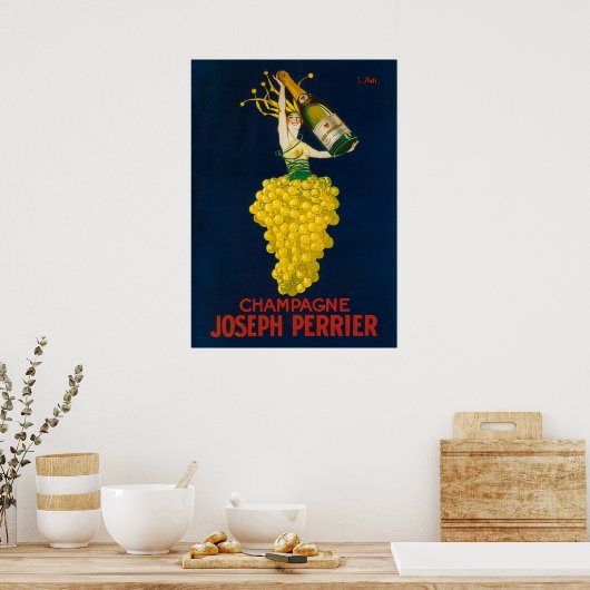 Joseph Perrier Champagne Promotional Poster (Keuken)