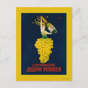 Joseph Perrier Champagne Promotional Poster Briefkaart