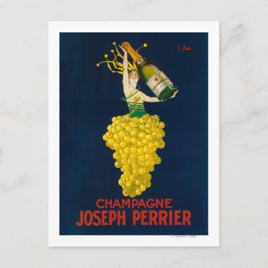 Joseph Perrier Champagne Promotional Poster Briefkaart (Voorkant)