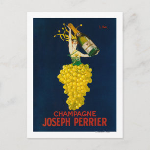 Joseph Perrier Champagne Promotional Poster Briefkaart