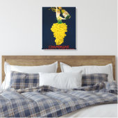 Joseph Perrier Champagne Promotional Poster Canvas Afdruk (Insitu (Slaapkamer))