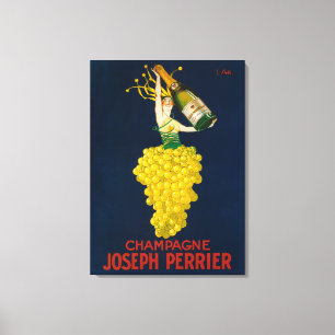 Joseph Perrier Champagne Promotional Poster Canvas Afdruk