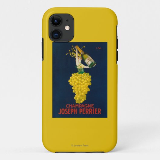 Joseph Perrier Champagne Promotional Poster Case-Mate iPhone Case (Achterkant)