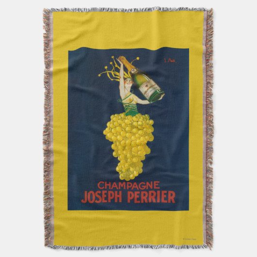 Joseph Perrier Champagne Promotional Poster Deken (Voorkant Verticaal)