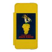 Joseph Perrier Champagne Promotional Poster Incipio iPhone Portemonnee Hoesje (Voorkant Agenda)