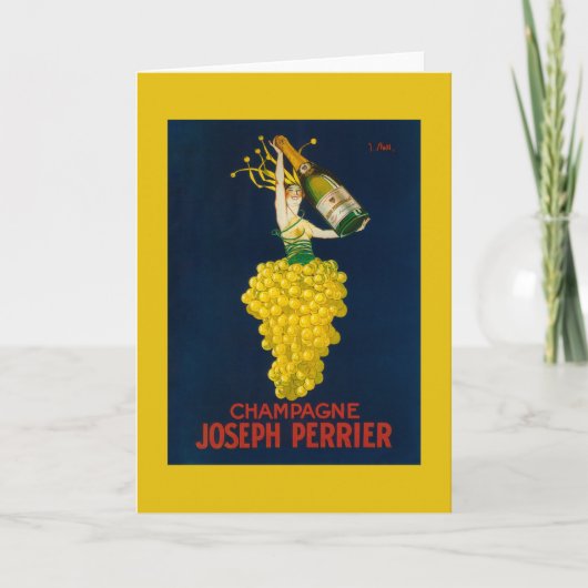 Joseph Perrier Champagne Promotional Poster Kaart (Voorkant)