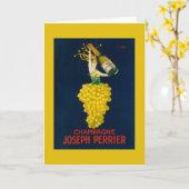 Joseph Perrier Champagne Promotional Poster Kaart (Gele Bloem)