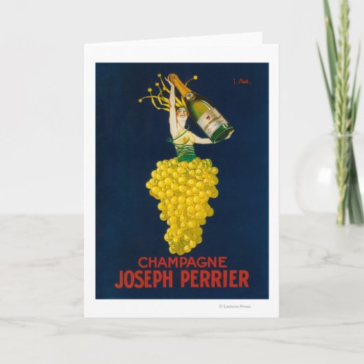 Joseph Perrier Champagne Promotional Poster Kaart (Voorkant)