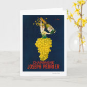 Joseph Perrier Champagne Promotional Poster Kaart (Gele Bloem)