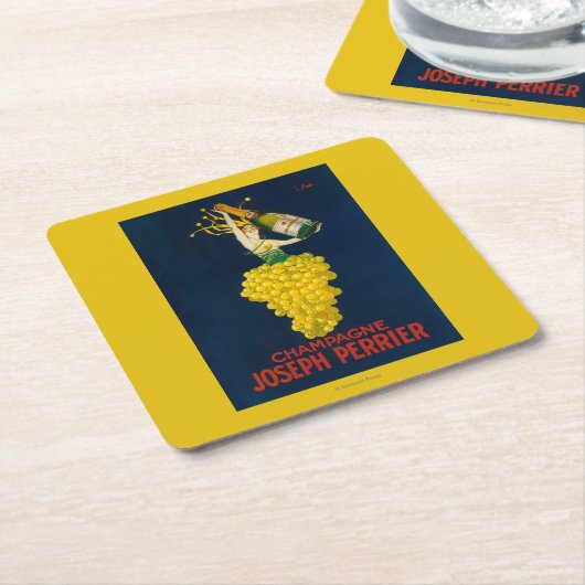 Joseph Perrier Champagne Promotional Poster Kartonnen Onderzetters (Schuin)
