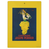 Joseph Perrier Champagne Promotional Poster Klembord (Achterkant)