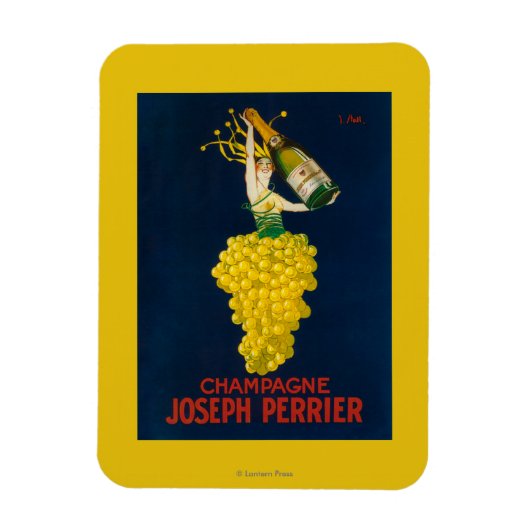 Joseph Perrier Champagne Promotional Poster Magneet (Verticaal)