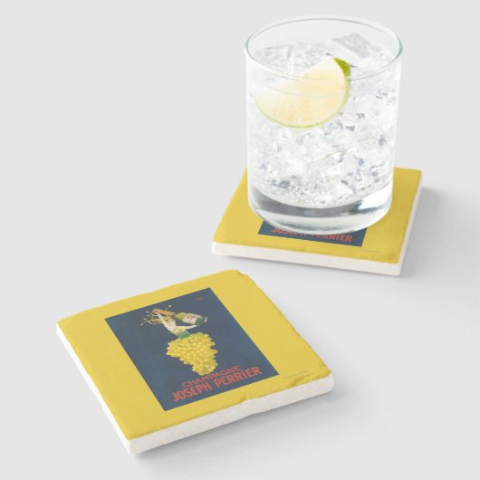 Joseph Perrier Champagne Promotional Poster Stenen Onderzetter (Zijkant)