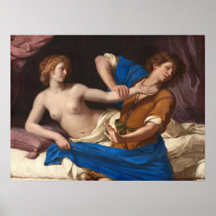 Joseph, Potiphar's vrouw - Guercino Fine Art Poste Poster