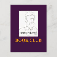 JOSEPH PULITZER, BOEK CLUB - BRIEFKAART