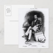 Joseph Pulitzer uit 'The Curio', 1887 Briefkaart (Voorkant / Achterkant)