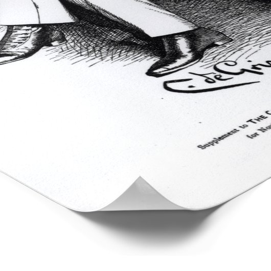 Joseph Pulitzer uit 'The Curio', 1887 Poster (Hoek)