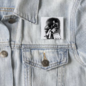 Joseph Pulitzer uit 'The Curio', 1887 Vierkante Button 5,1 Cm (In situ)