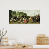 Joseph Receives zijn vader in Egypte, 1628 Poster (Keuken)