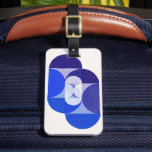 Joseph Schillinger Key Blue. Abstracte geometrie Bagagelabel<br><div class="desc">Joseph Schillinger "Key Blue" label. Abstracte geometrische kunst.</div>