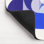 Joseph Schillinger Key Blue. Abstracte geometrie Muismat (Hoek)