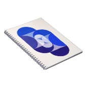 Joseph Schillinger Key Blue. Abstracte geometrie Notitieboek (Rechterzijde)