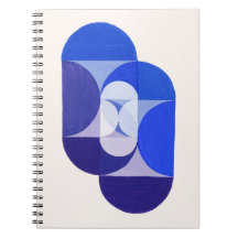 Joseph Schillinger Key Blue. Abstracte geometrie
