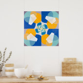 Joseph Schillinger's 'Groene Pleinen 1934' Poster (Keuken)