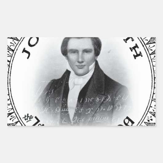 Joseph Smith, de profeet van God Rechthoekige Sticker (Voorkant)
