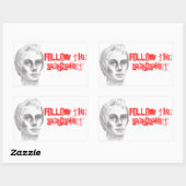 Joseph Smith mormon LDS prophet Rechthoekige Sticker (Vel)