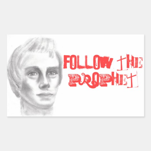 Joseph Smith mormon LDS prophet Rechthoekige Sticker (Voorkant)