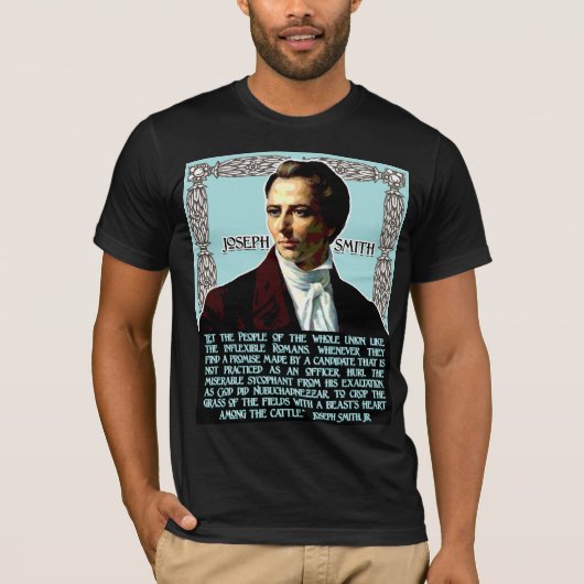 Joseph Smith over Politici T-shirt (Voorkant)