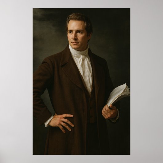 Joseph Smith Photographic Rendition™ #1 LDS Art Poster (Voorkant)