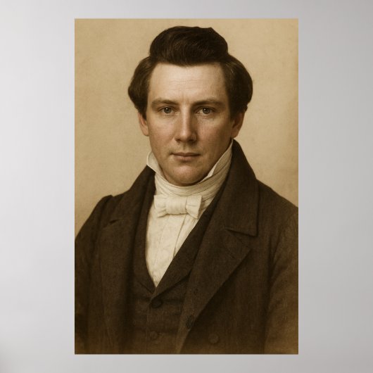 Joseph Smith Photographic Rendition™ #3 LDS Art Poster (Voorkant)